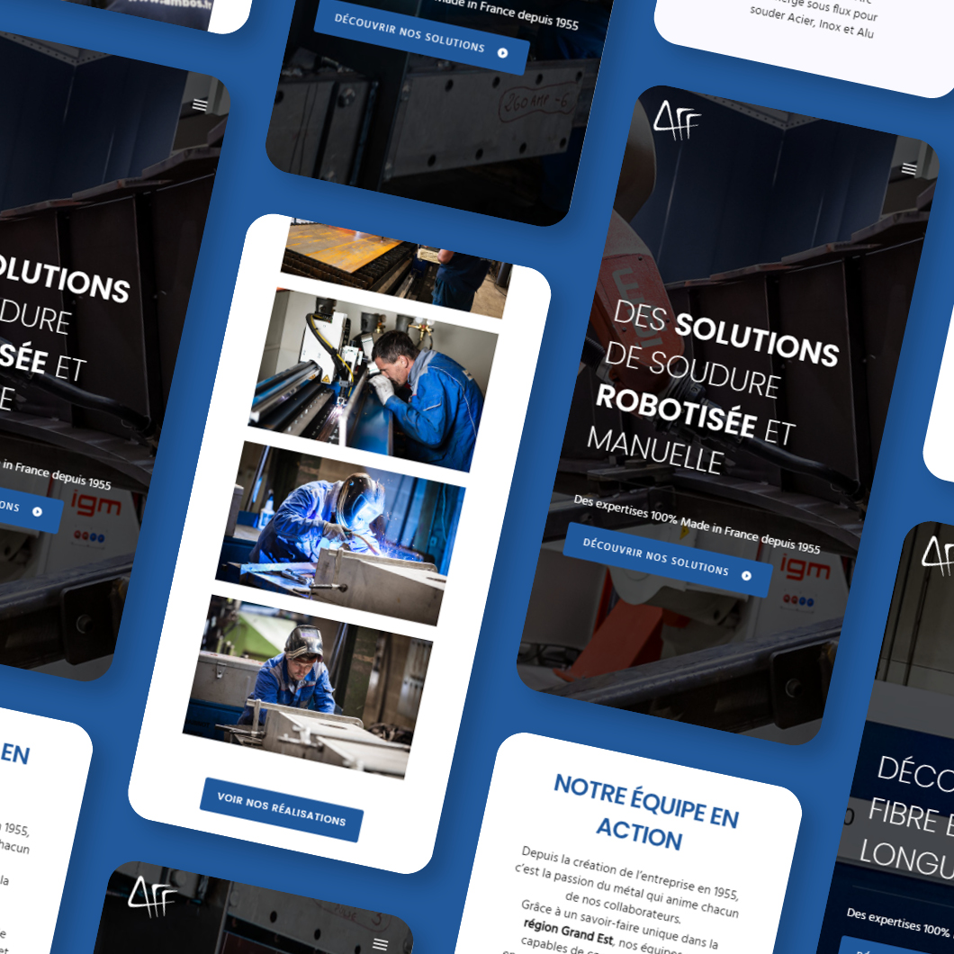 Site vitrine : mobile Ambos