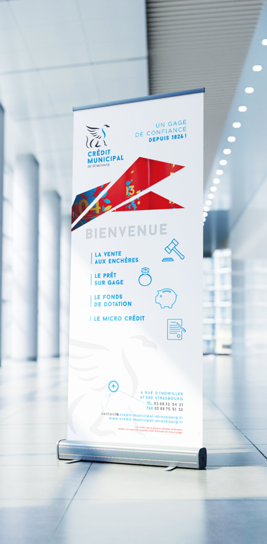 Identité visuelle : Affiche - Crédit Municipal de Strasbourg