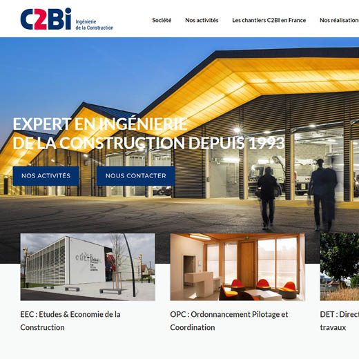 Site vitrine : C2Bi visuel
