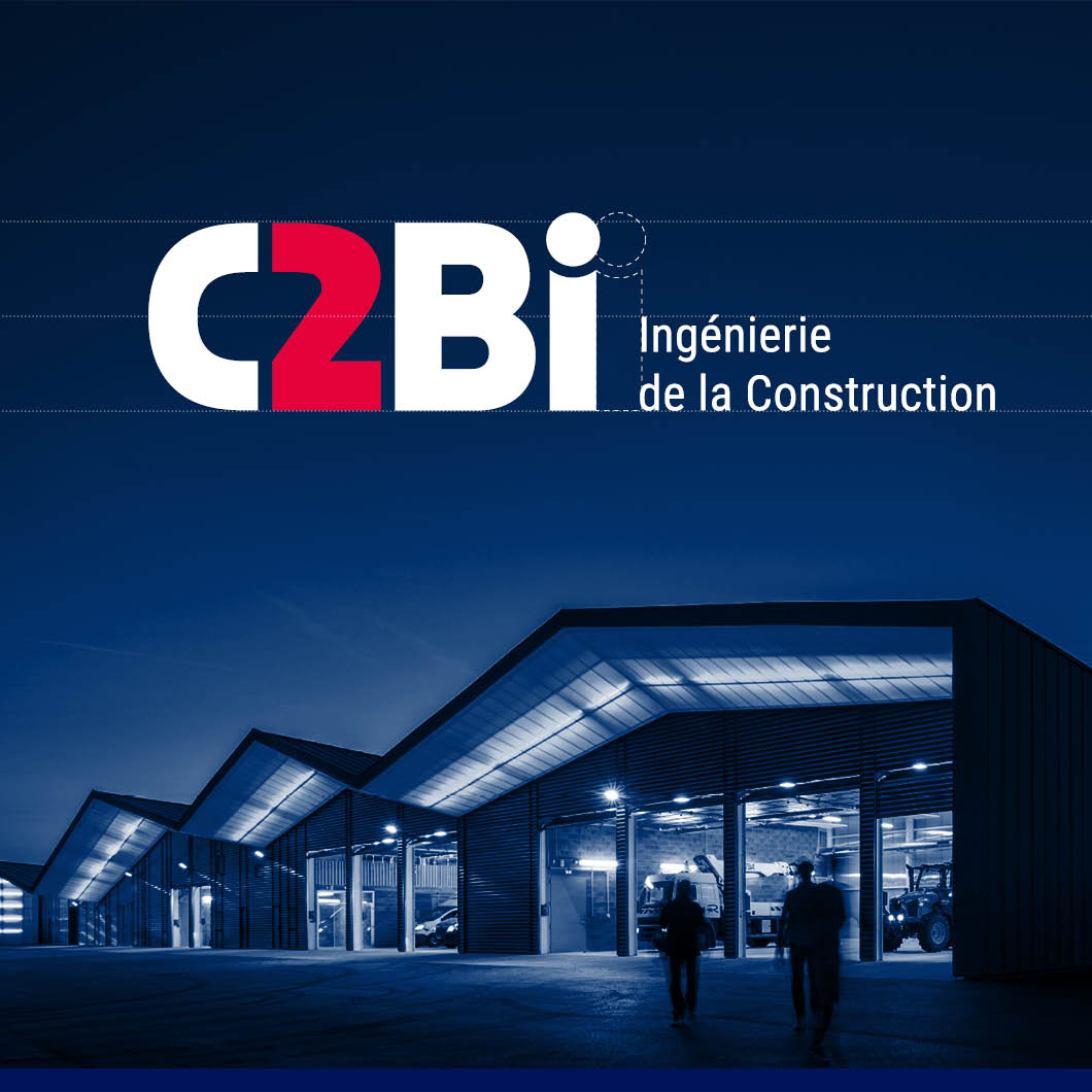 Identité visuelle : Insertion de logo sur fond photographie C2Bi