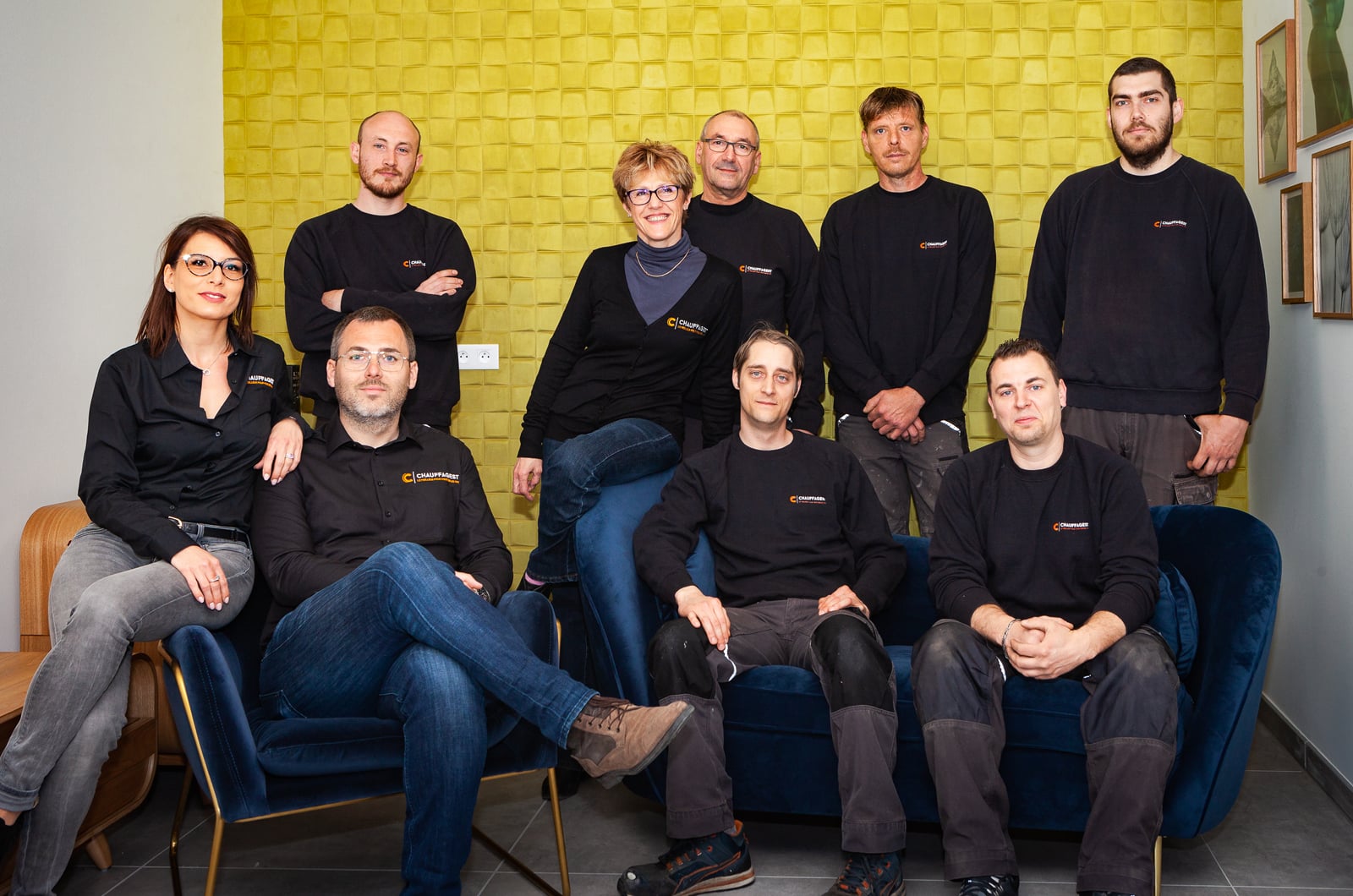Identité visuelle : Photos d’équipe groupe - Chauffagest