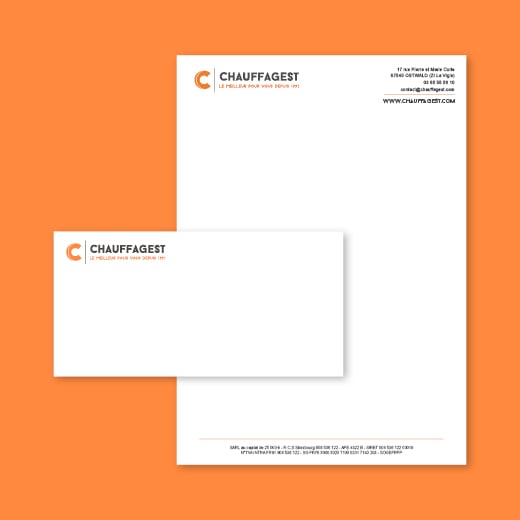 Identité visuelle : Papier entête - Chauffagest