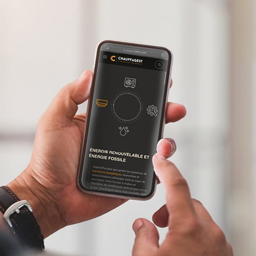Identité visuelle : Smartphone - Chauffagest