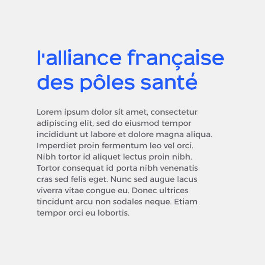 Identité visuelle : Textes - Enosis Santé