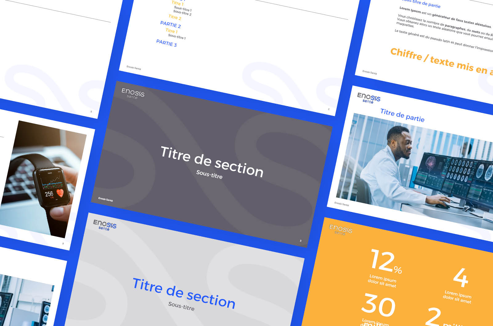 Identité visuelle : Digital & web - Enosis Santé