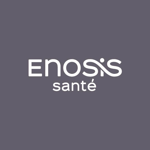 Identité visuelle : Logo sur fond uni - Enosis Santé