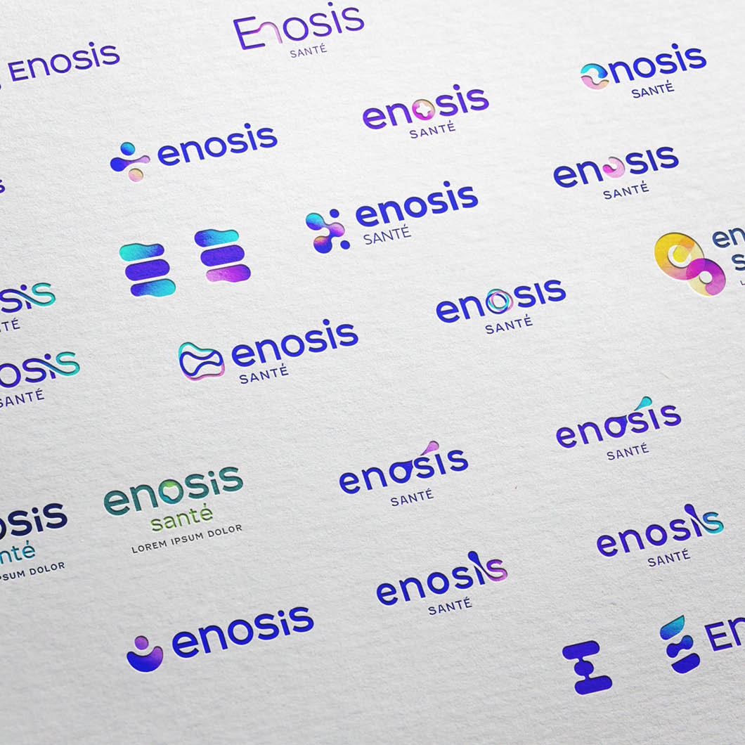 Identité visuelle : recherche de logo - Enosis Santé