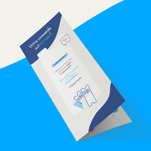Identité visuelle : Papeterie & Print dépliant votre commande - Facilis