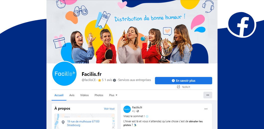 Identité visuelle : Réseaux sociaux Facebook - Facilis