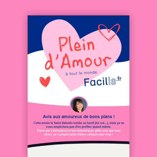 Identité visuelle : Digital & web Saint Valentin - Facilis