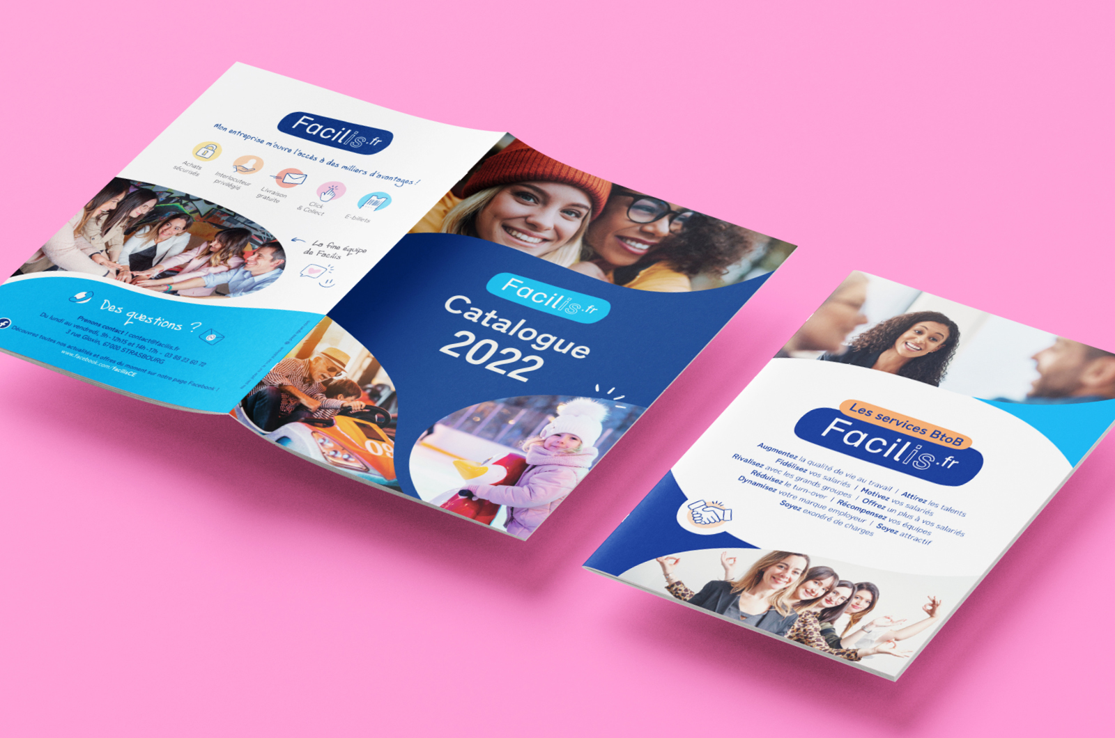 Identité visuelle : Papeterie & Print catalogue - Facilis