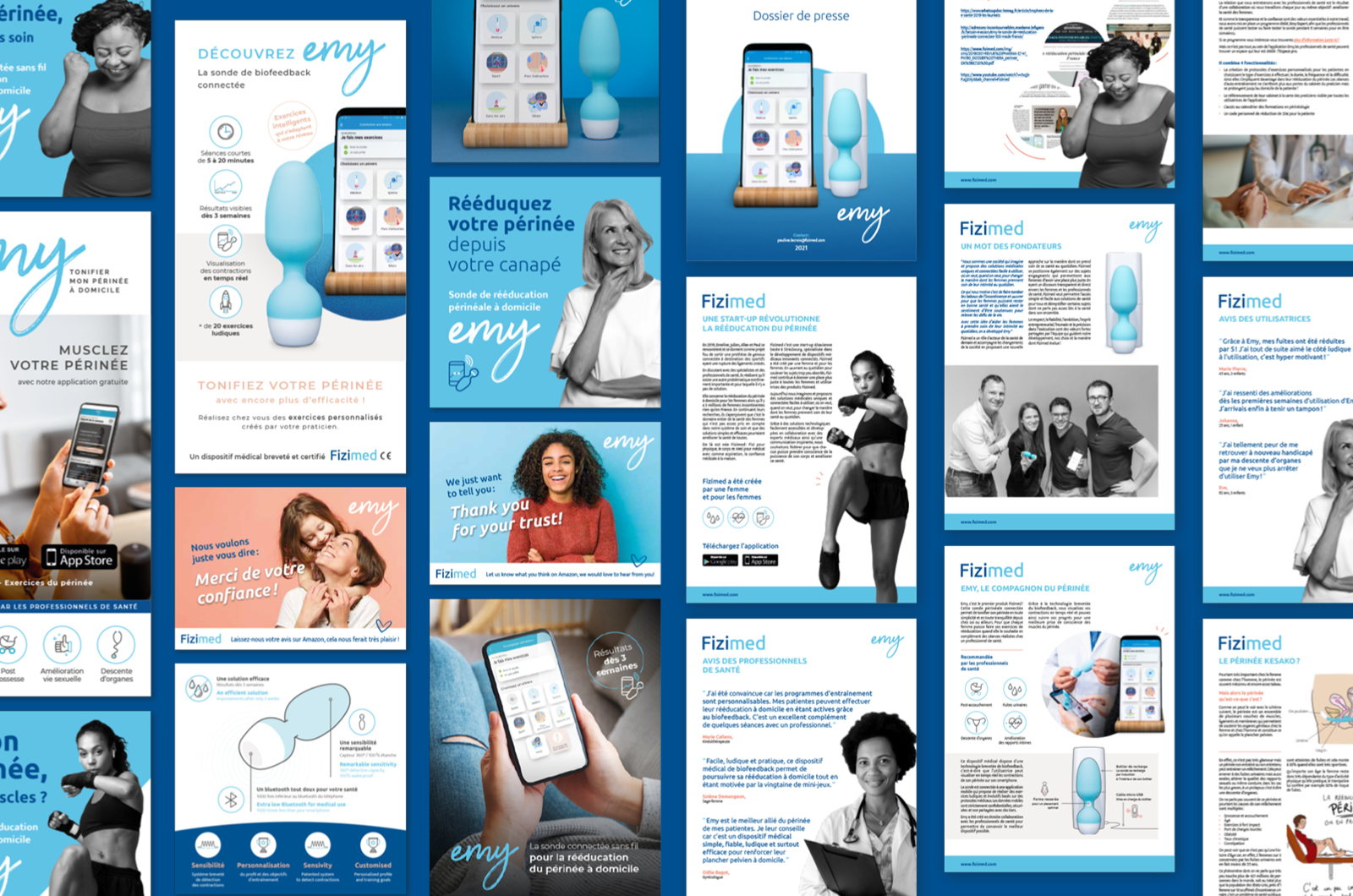 Identité visuelle : Papeterie & Print collection - Fizimed