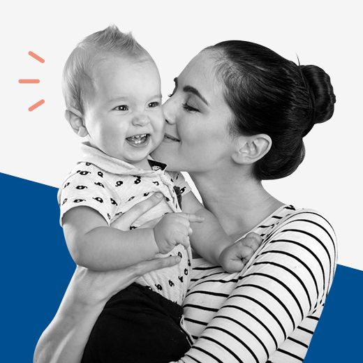 Identité visuelle : Campagne de communication femme et enfant - Fizimed