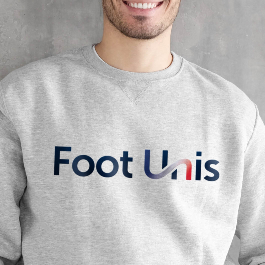 Identité visuelle : Sweatshirt impression - Foot Unis