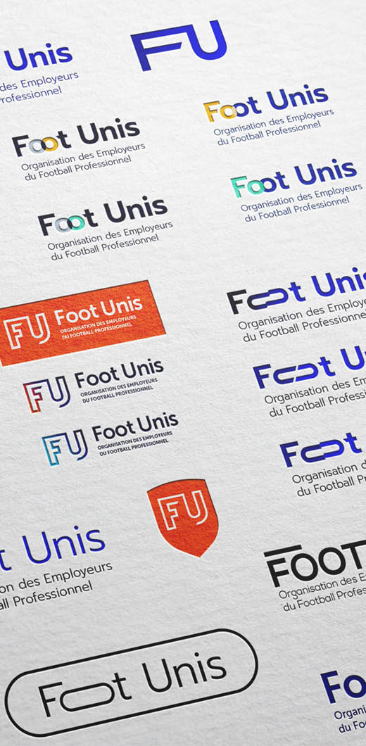 Identité visuelle : Planche de logos - Foot Unis