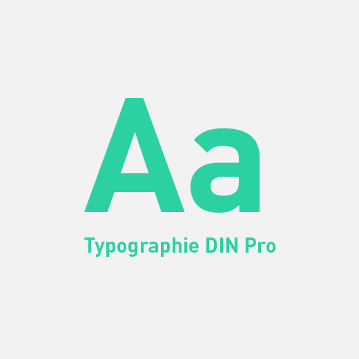 Identité visuelle : Typographie DIN Pro - Novéo Immo