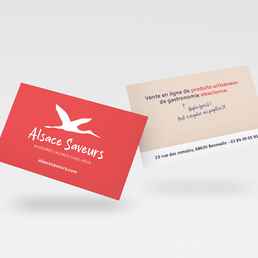 Papeterie & Print : Carte de visite Alsace Saveurs