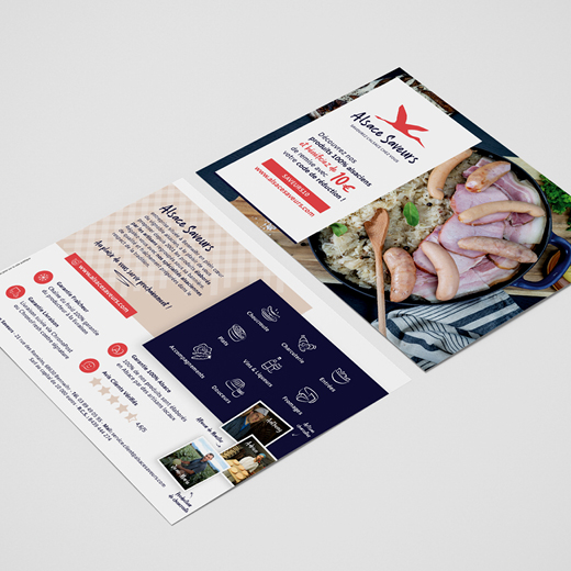 Papeterie & Print : Flyer commercial Alsace Saveurs