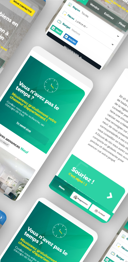 Identité visuelle : Digital & web - Novéo Immo
