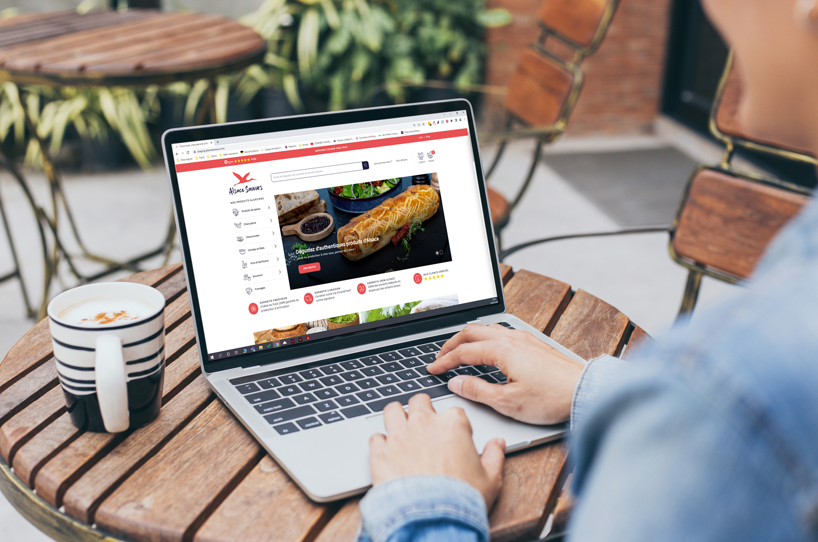 Vente en ligne et E-commerce : Utilisateur Alsace Saveurs