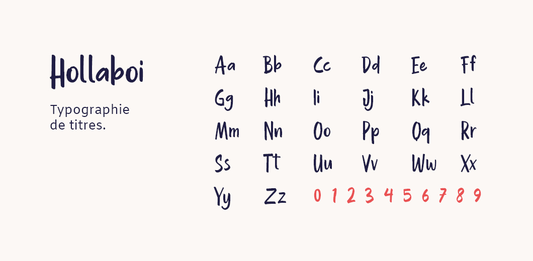 Identité visuelle : Utilisation typographique Hollaboi Alsace Saveurs