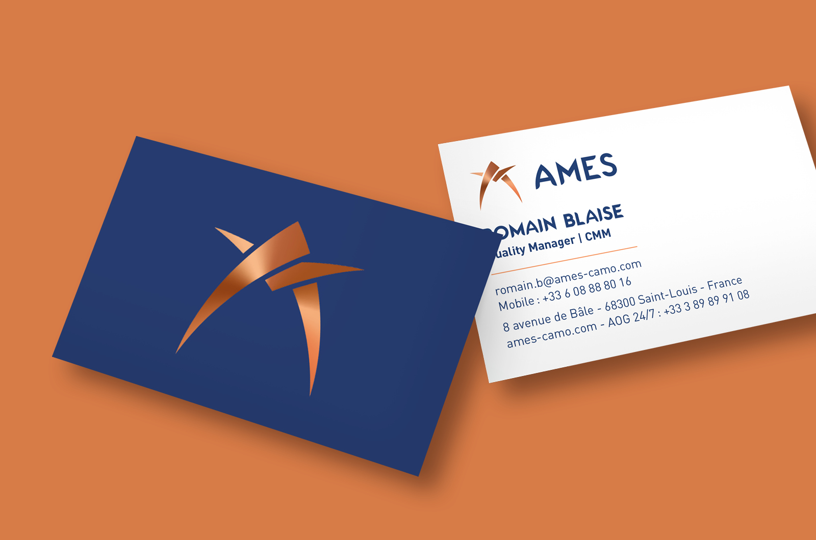 Identité visuelle - Ames carte de visite