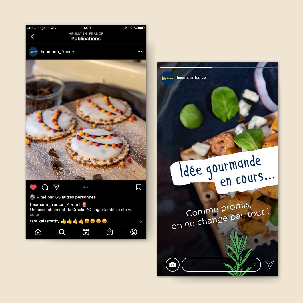 Identité visuelle - Réseaux sociaux Instagram Heumann