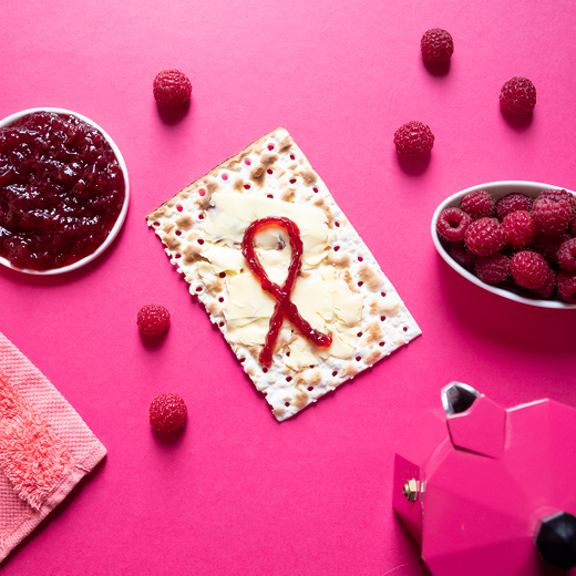 Identité visuelle - Réseaux sociaux : recettes framboise Heumann