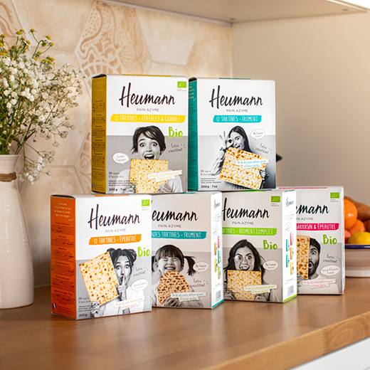 Identité visuelle - Packaging produits collection Heumann