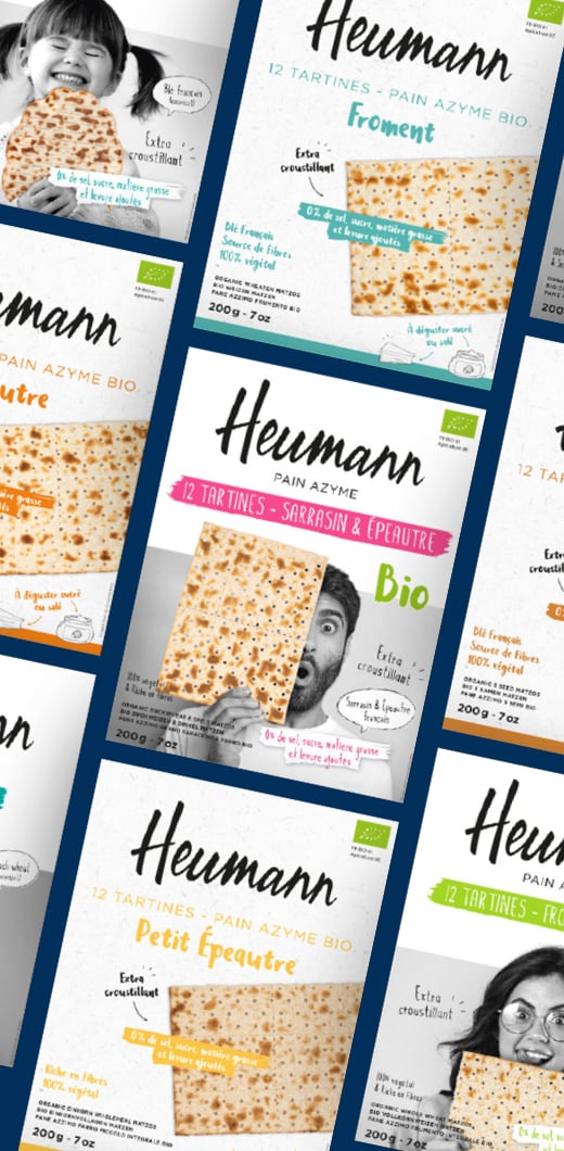 Identité visuelle - Packaging visuels produits Heumann