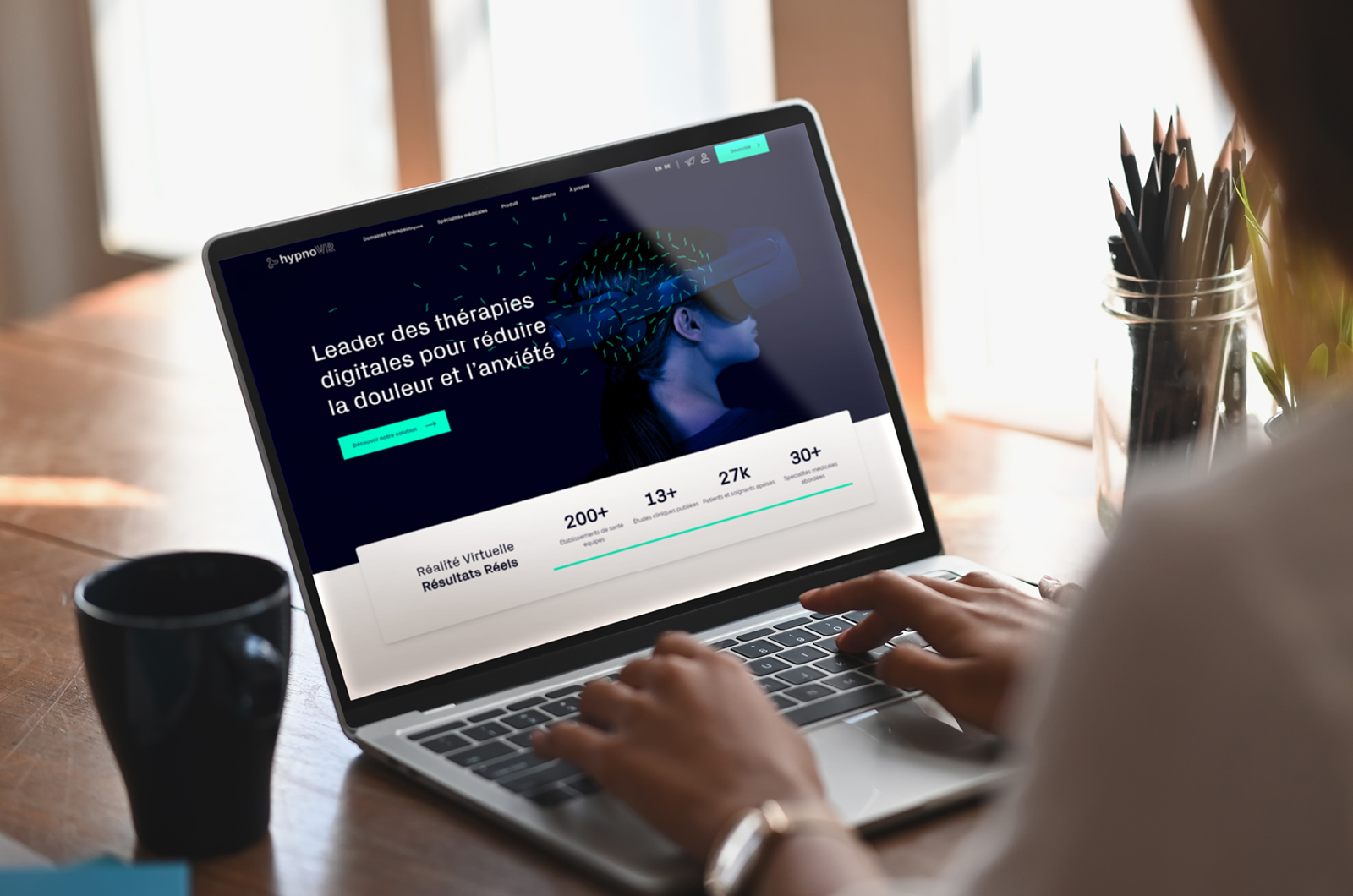 Identité visuelle : Site vitrine - HypnoVR