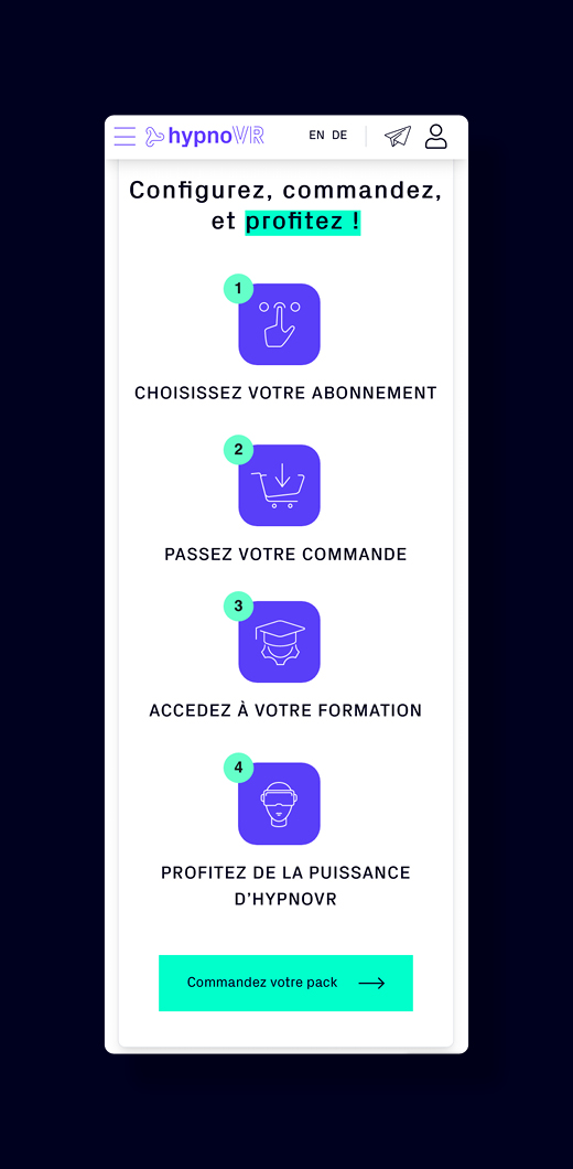 Identité visuelle : Responsive design - HypnoVR