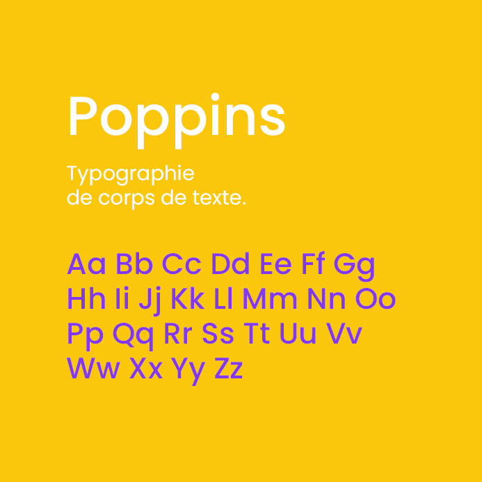 Identité visuelle - Typographie Poppins Astral