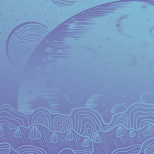 Identité visuelle - Illustration bleue Astral