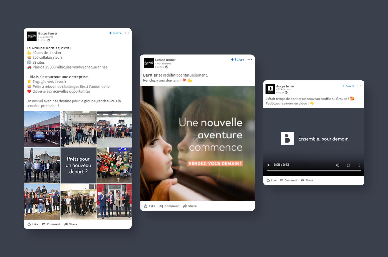 Identité visuelle - Bernier