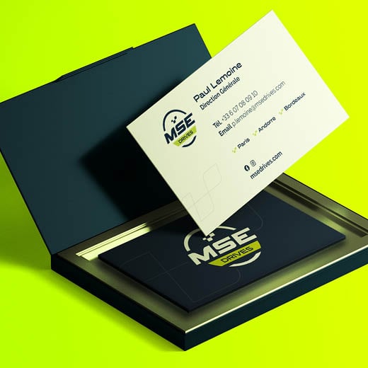Identité visuelle - MSEDrives carte de visite