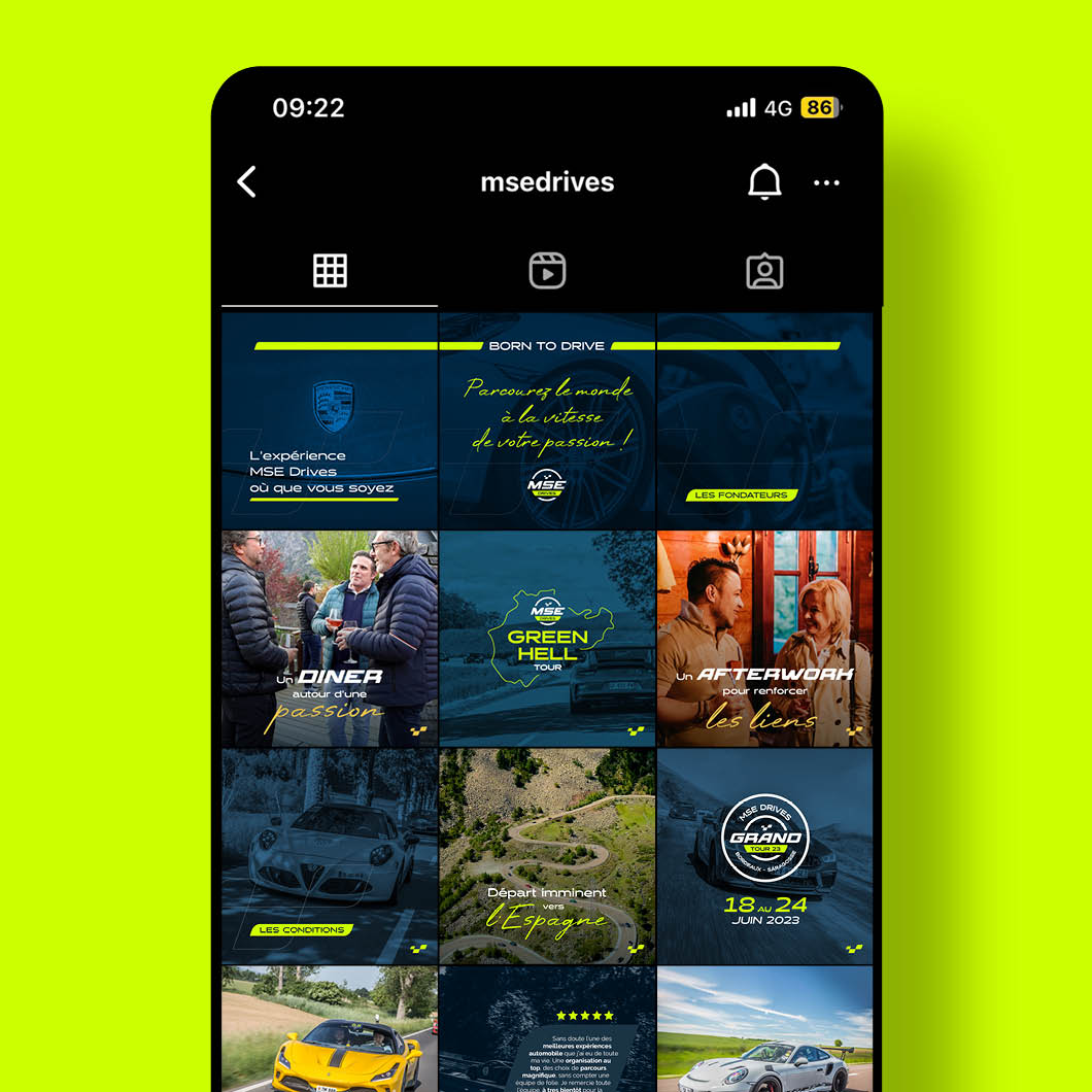Identité visuelle - Instagram MSEDrives