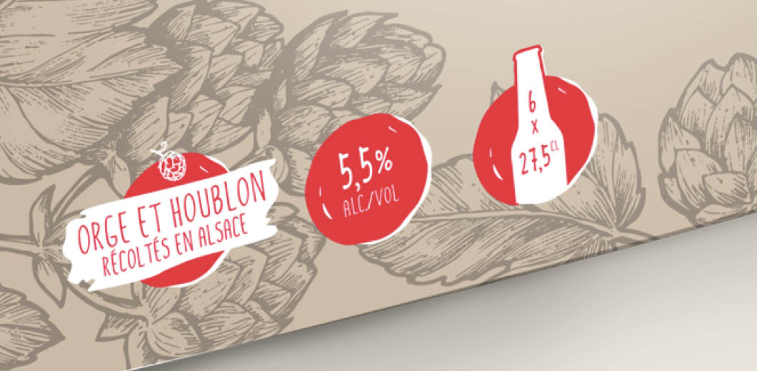 Identité visuelle - Brasserie Licorne pictogrammes packaging