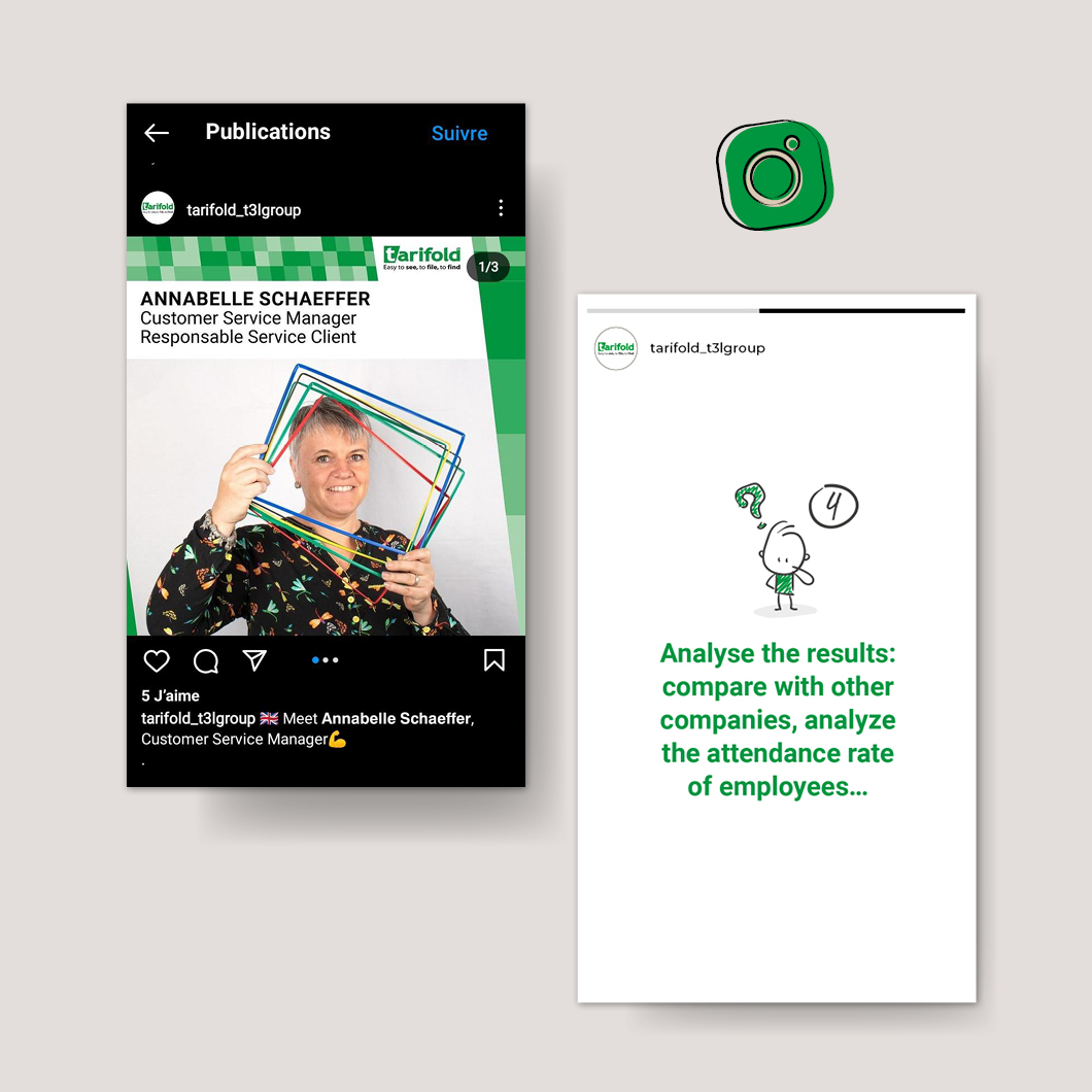 Identité visuelle - Tarifold - réseaux sociaux