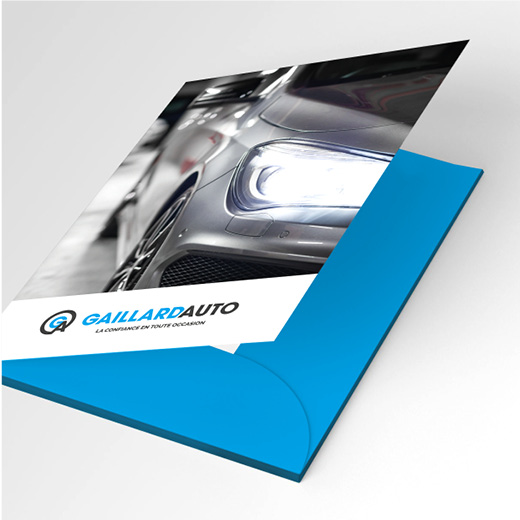 Identité visuelle - supports de communication Gaillard Auto