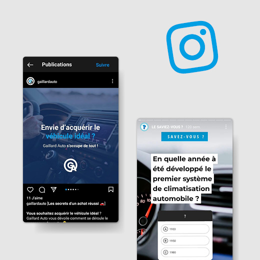 Identité visuelle - supports de communication Gaillard Auto