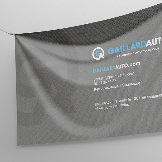 Identité visuelle - supports de communication Gaillard Auto