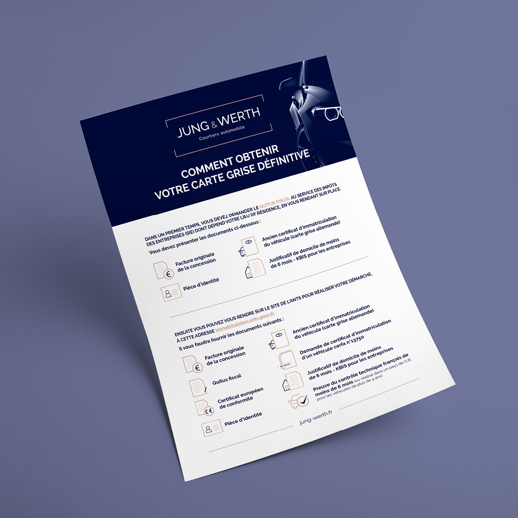 Identité visuelle - supports de communication Jung & Werth