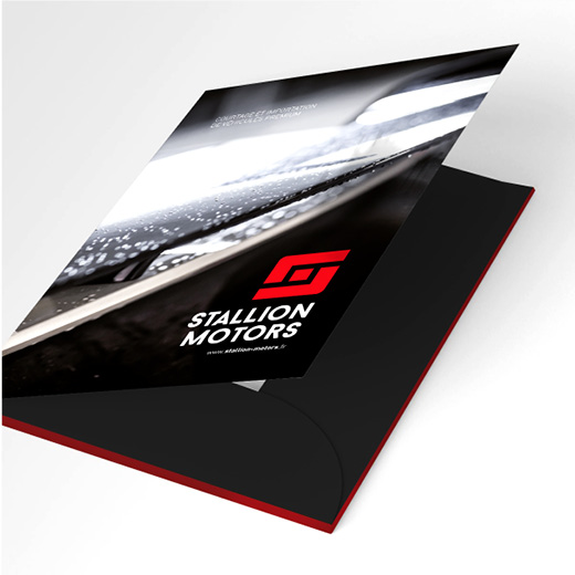 Identité visuelle - supports de communication Stallion Motors