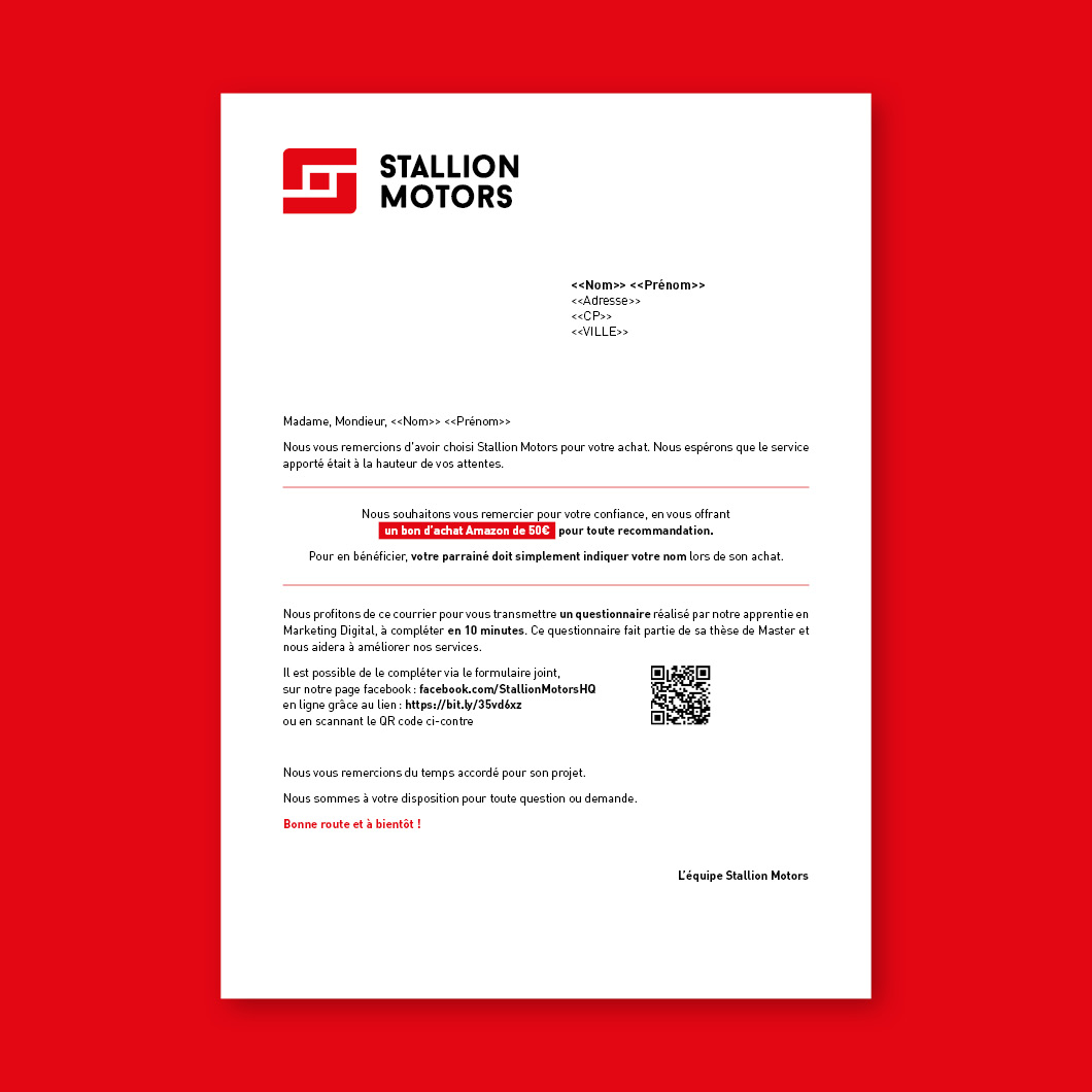 Identité visuelle - supports de communication Stallion Motors