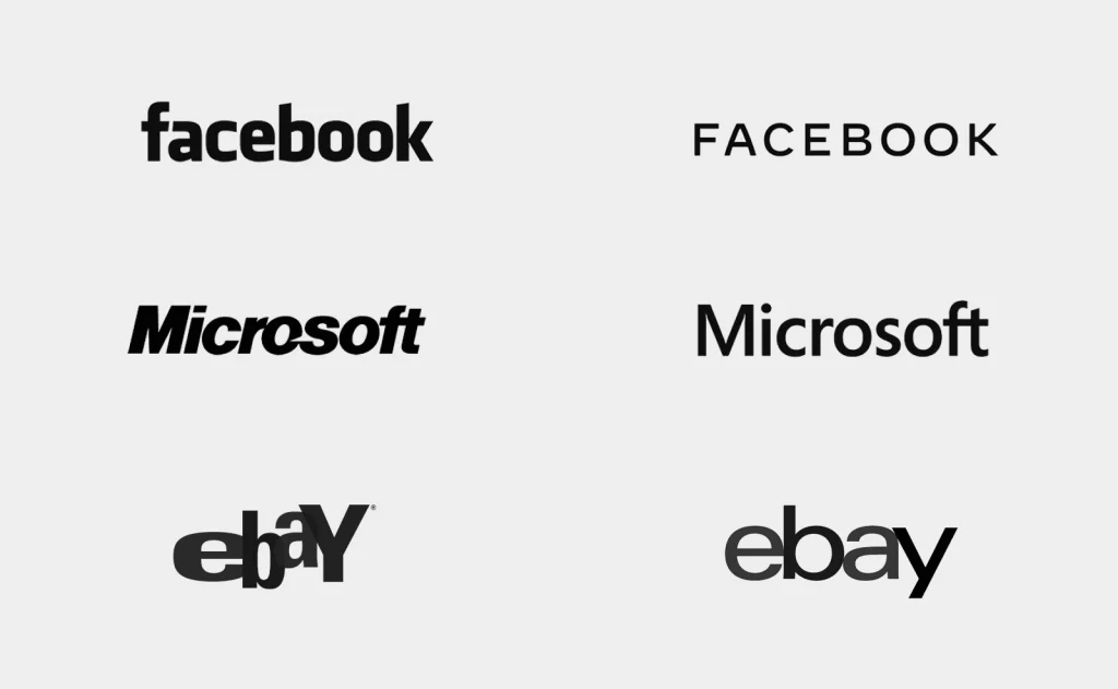 L'évolution des logos de marques du web
